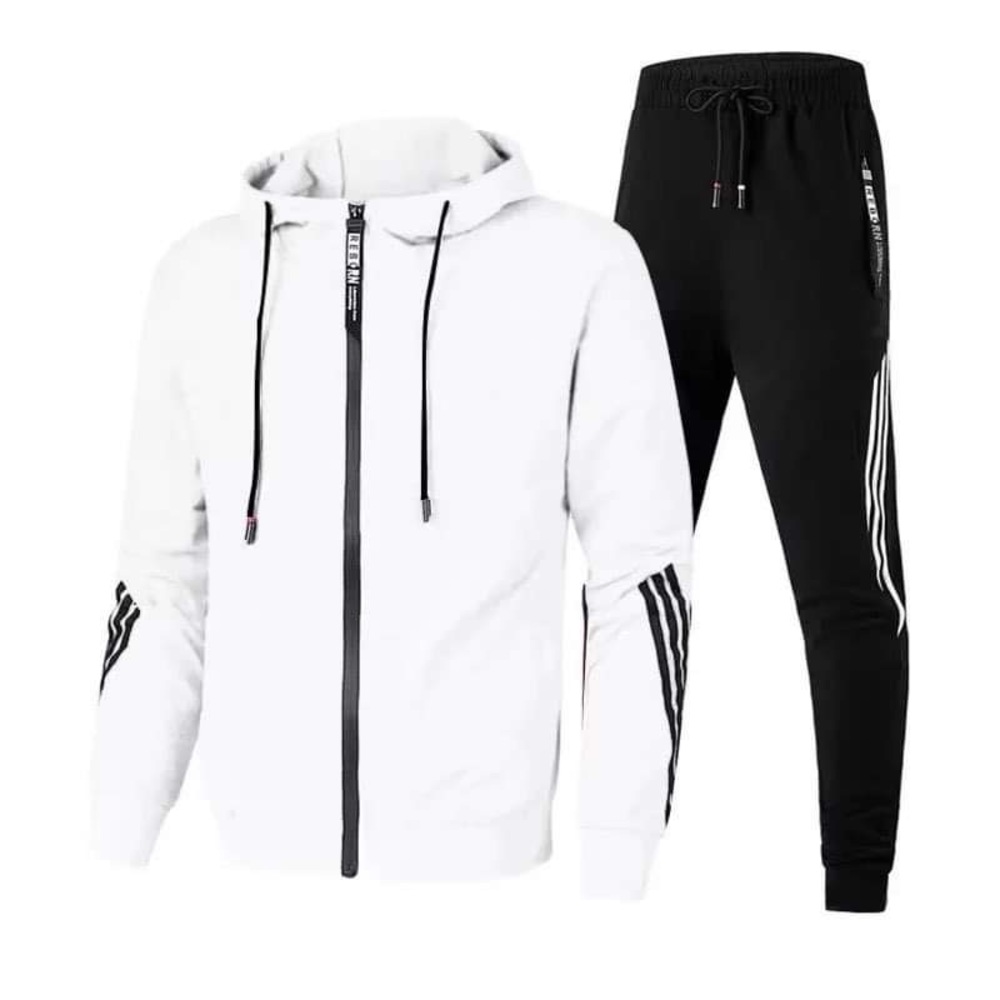 Men's Athletic 2Pcs Tracksuit Set .